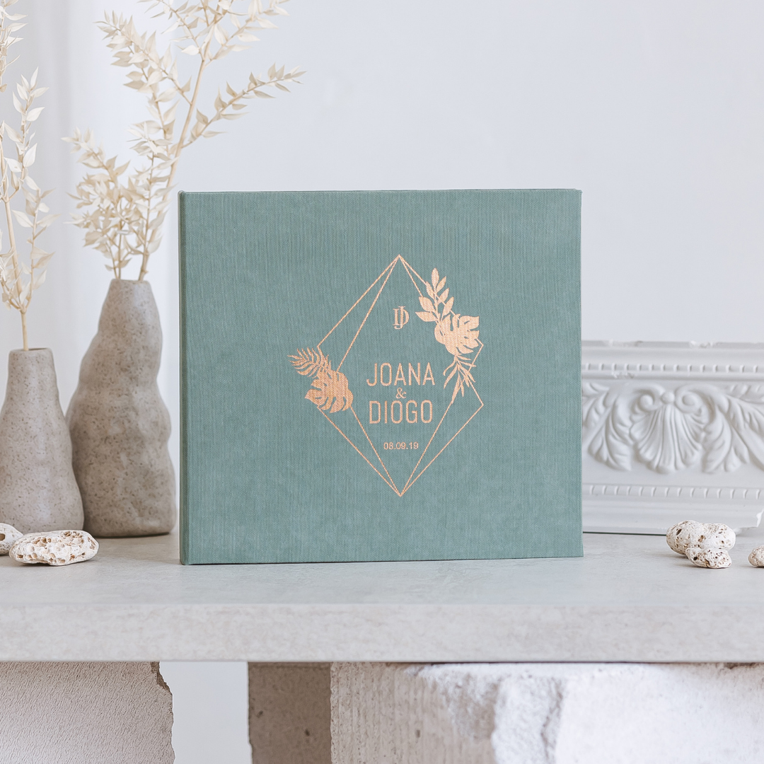 DIOGO Jade Personalized Wedding Guest Book - DIOGO