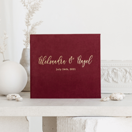Marsala Personalized Wedding Guest Book - KELSEY.