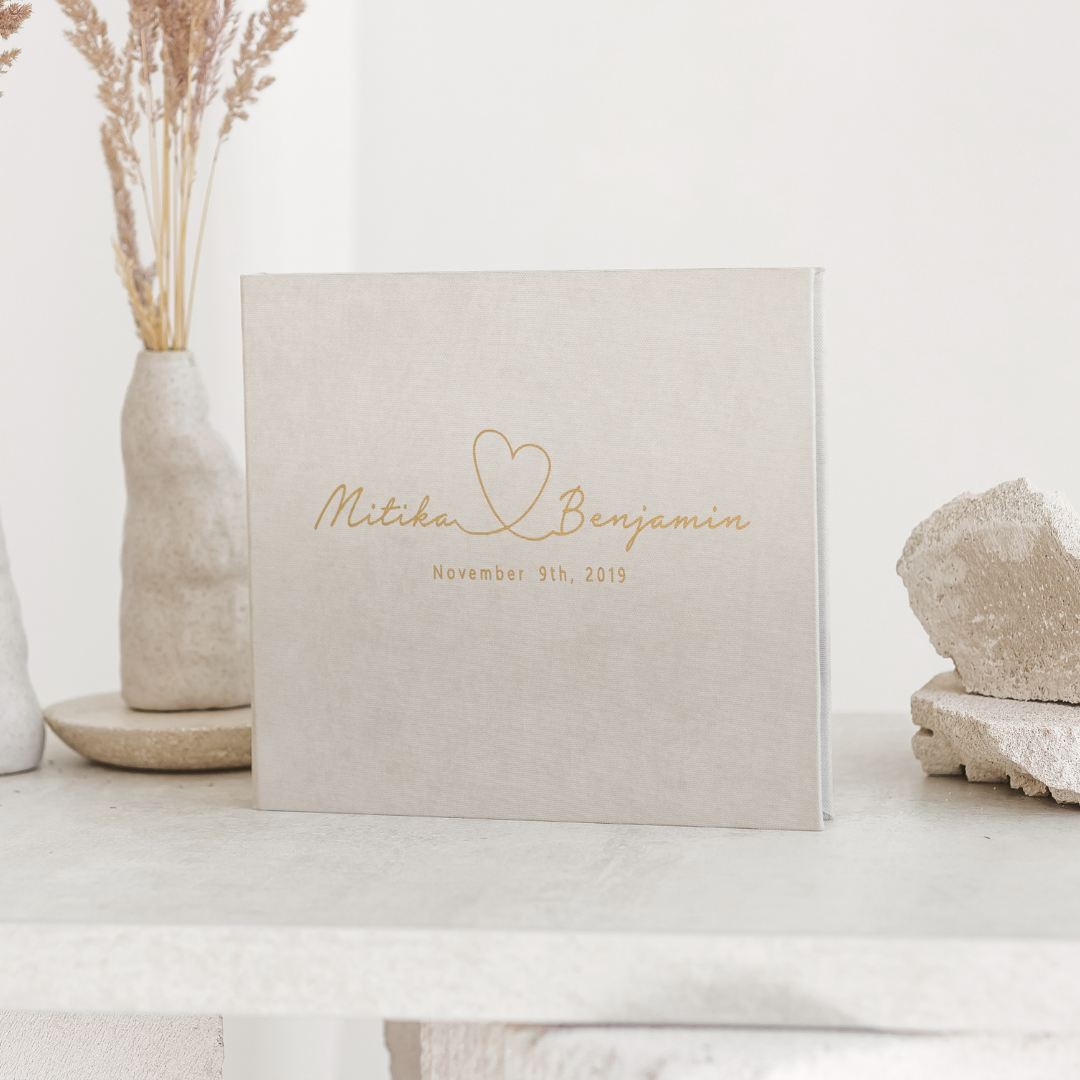 KLOE Handmade personalized wedding guest book wtih Instax photos KLOE.