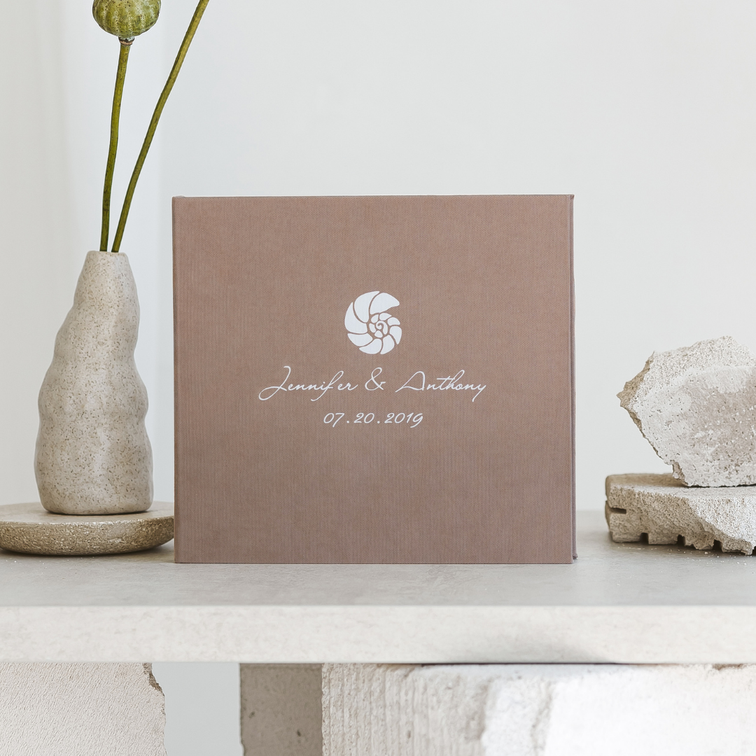 SHELL Personalized Wedding Guest Book - SHELL.